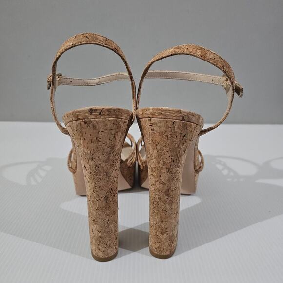 NEW Paige Candice Platform Womens Size 10 Cork Sandal Strappy Block High Heel - Picture 8 of 13